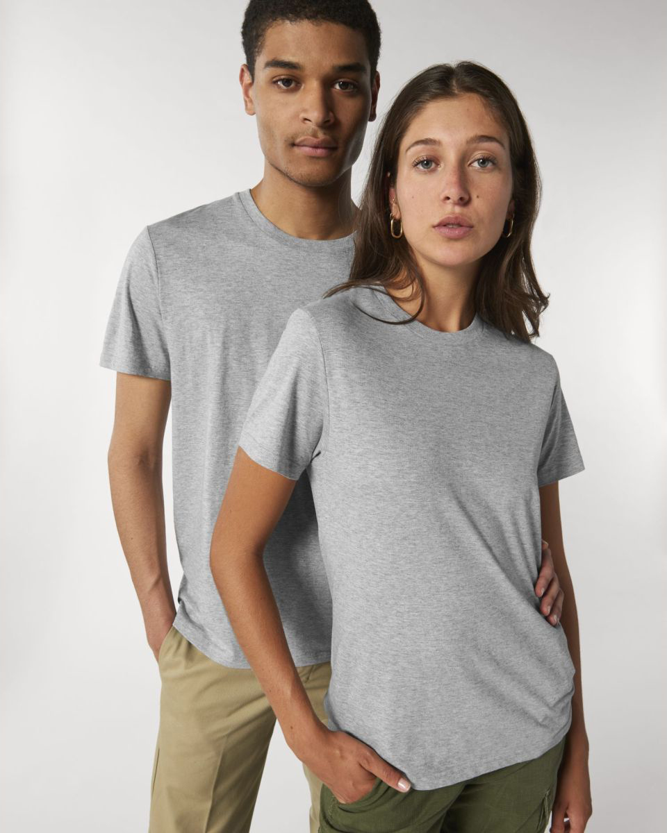 Stanley/Stella Rocker Unisex-T-Shirt in Grau – klassisches Modell aus Bio-Baumwolle, ideal zur Veredelung.